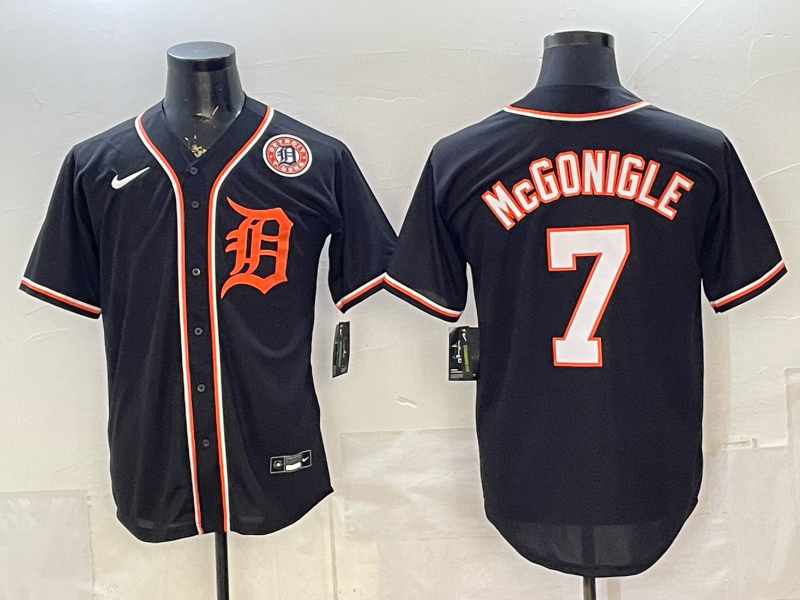 Men Detroit Tigers #7 McGonigle black Nike 2026 MLB Jersey 05280024